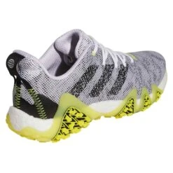 Adidas Codechaos 22 Golf Shoes White/Black/Beam Yellow -The Golf Shop adidas codechaos 22 golf shoes white black beam yellow back itempicture