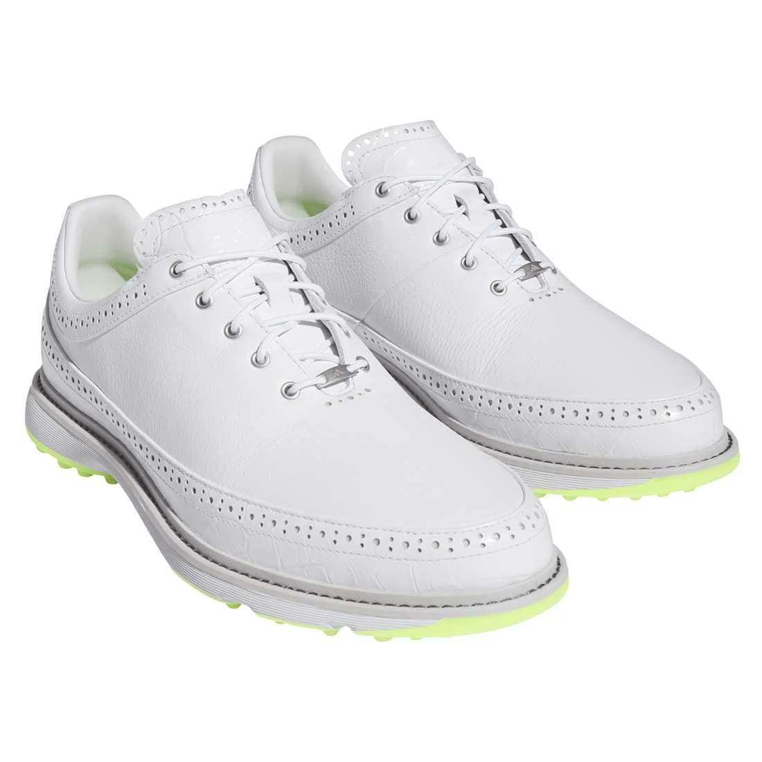 Adidas MC80 Golf Shoes White/Matte Silver/Lucid Lemon 5 Adidas MC80 Golf Shoes White/Matte Silver/Lucid Lemon - Image 5