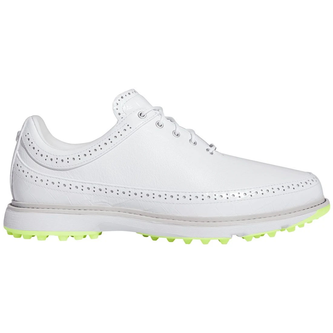 Adidas MC80 Golf Shoes White/Matte Silver/Lucid Lemon 1 Adidas MC80 Golf Shoes White/Matte Silver/Lucid Lemon