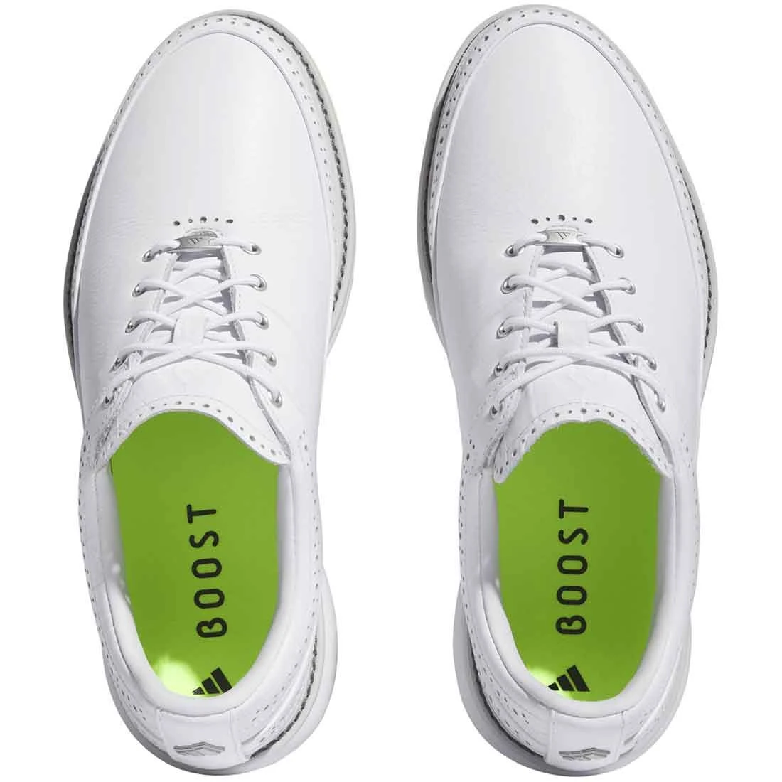Adidas MC80 Golf Shoes White/Matte Silver/Lucid Lemon 4 Adidas MC80 Golf Shoes White/Matte Silver/Lucid Lemon - Image 4