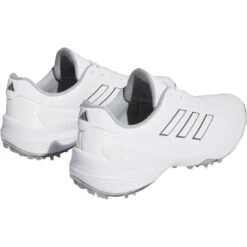 Adidas ZG23 Golf Shoes White/Silver -The Golf Shop adidas zg23 golf shoes white silver gw1177 back itempicture