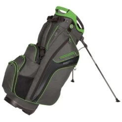 BagBoy Chiller Hybrid Stand Bag -The Golf Shop bagboy 2022 chiller hybrid stand bag charcoal lime black itempicture 1