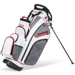 BagBoy Chiller Hybrid Stand Bag -The Golf Shop bagboy 2024 chiller hybrid stand bag white charcoal red itempicture