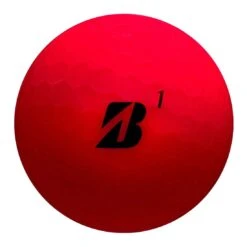 Bridgestone E12 Contact Matte Red Personalized Golf Balls -The Golf Shop bridgestone 2023 e12 contact matte red golf balls front itempicture 1