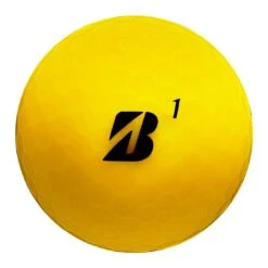 Bridgestone 2023 E12 Contact Matte Yellow Golf Balls -The Golf Shop bridgestone 2023 e12 contact matte yellow golf balls front itempicture