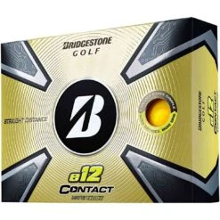 Bridgestone 2023 E12 Contact Matte Yellow Golf Balls