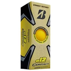 Bridgestone 2023 E12 Contact Matte Yellow Golf Balls -The Golf Shop bridgestone 2023 e12 contact matte yellow golf balls sleeve itempicture
