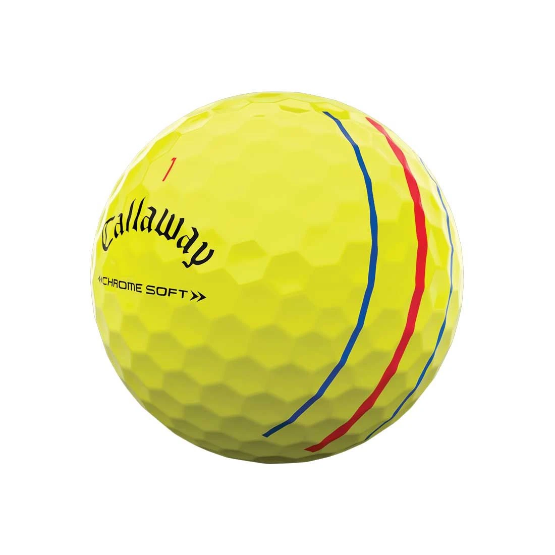 Callaway Chrome Soft Triple Track Yellow Personalized Golf Balls 2 Callaway Chrome Soft Triple Track Yellow Personalized Golf Balls - Image 2