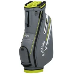 Callaway 2023 Chev 14 Cart Bag -The Golf Shop callaway 2023 chev 14 cart bag charcoal flo yellow itempicture