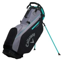 Callaway 2023 Fairway 14 Stand Bag -The Golf Shop callaway 2023 fairway 14 stand bag charcoal black plaid teal itempicture