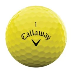 Callaway Warbird Yellow Personalized Golf Balls -The Golf Shop callaway 2023 warbird yellow golf balls front itempicture