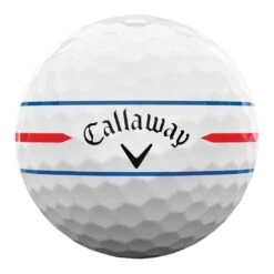 Callaway Chrome Soft X LS 360 Triple Track White Golf Balls -The Golf Shop callaway chrome soft x ls 360 triple track white golf balls ball front itempicture