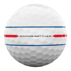 Callaway Chrome Soft X LS 360 Triple Track White Golf Balls -The Golf Shop callaway chrome soft x ls 360 triple track white golf balls ball stamp itempicture