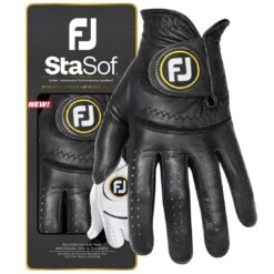 FootJoy StaSof Golf Glove 12 FootJoy StaSof Golf Glove -The Golf Shop footjoy 2023 stasof golf glove black package and glove itempicture