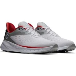FootJoy Flex XP Golf Shoes White/Red -The Golf Shop footjoy fj flex xp golf shoes white red 56277 pair itempicture