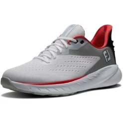 FootJoy Flex XP Golf Shoes White/Red -The Golf Shop footjoy fj flex xp golf shoes white red 56277 toe itempicture