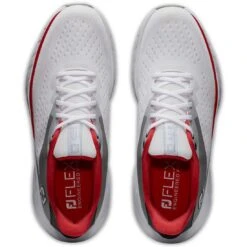 FootJoy Flex XP Golf Shoes White/Red -The Golf Shop footjoy fj flex xp golf shoes white red 56277 top itempicture