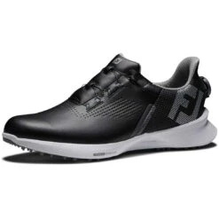 FootJoy FJ Fuel BOA Golf Shoes Black/Blue -The Golf Shop footjoy fj fuel boa golf shoes black blue 55449 toe itempicture