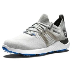 FootJoy HyperFlex Golf Shoes Grey/White/Blue -The Golf Shop footjoy hyperflex golf shoes grey white blue front