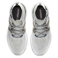 FootJoy HyperFlex Golf Shoes Grey/White/Blue -The Golf Shop footjoy hyperflex golf shoes grey white blue top