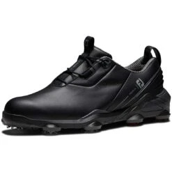 FootJoy Tour Alpha Golf Shoes Black/Red -The Golf Shop footjoy tour alpha golf shoes black red front itempicture