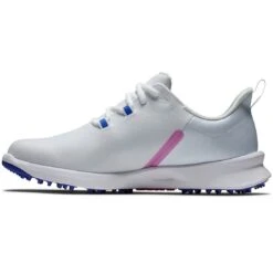 FootJoy Women's Fuel Sport Golf Shoes White/Pink -The Golf Shop footjoy womens fuel sport golf shoes white pink 90127 side itempicture
