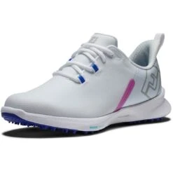 FootJoy Women's Fuel Sport Golf Shoes White/Pink -The Golf Shop footjoy womens fuel sport golf shoes white pink 90127 toe itempicture