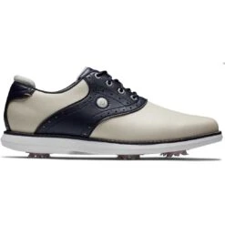 FootJoy Women's Traditions Saddle Golf Shoes Cream/Navy