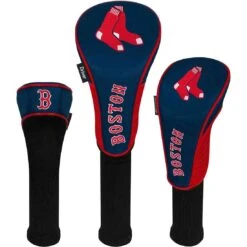 Team Effort MLB Set Of 3 Headcovers -The Golf Shop mcarthur sports mlb set of 3 headcovers boston red sox