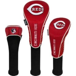 Team Effort MLB Set Of 3 Headcovers -The Golf Shop mcarthur sports mlb set of 3 headcovers cincinnati reds