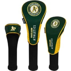 Team Effort MLB Set Of 3 Headcovers -The Golf Shop mcarthur sports mlb set of 3 headcovers oakland athletics