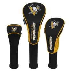Team Effort NHL Set Of 3 Headcovers -The Golf Shop mcarthur sports nhl set of 3 headcovers pittsburgh penguins