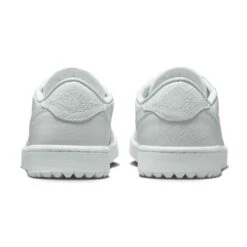 Nike Air Jordan 1 Low G Golf Shoes White/White/Pure Platinum 11 Nike Air Jordan 1 Low G Golf Shoes White/White/Pure Platinum -The Golf Shop nike air jordan 1 low g golf shoes white pure platinum dd9315 110 heel itempicture