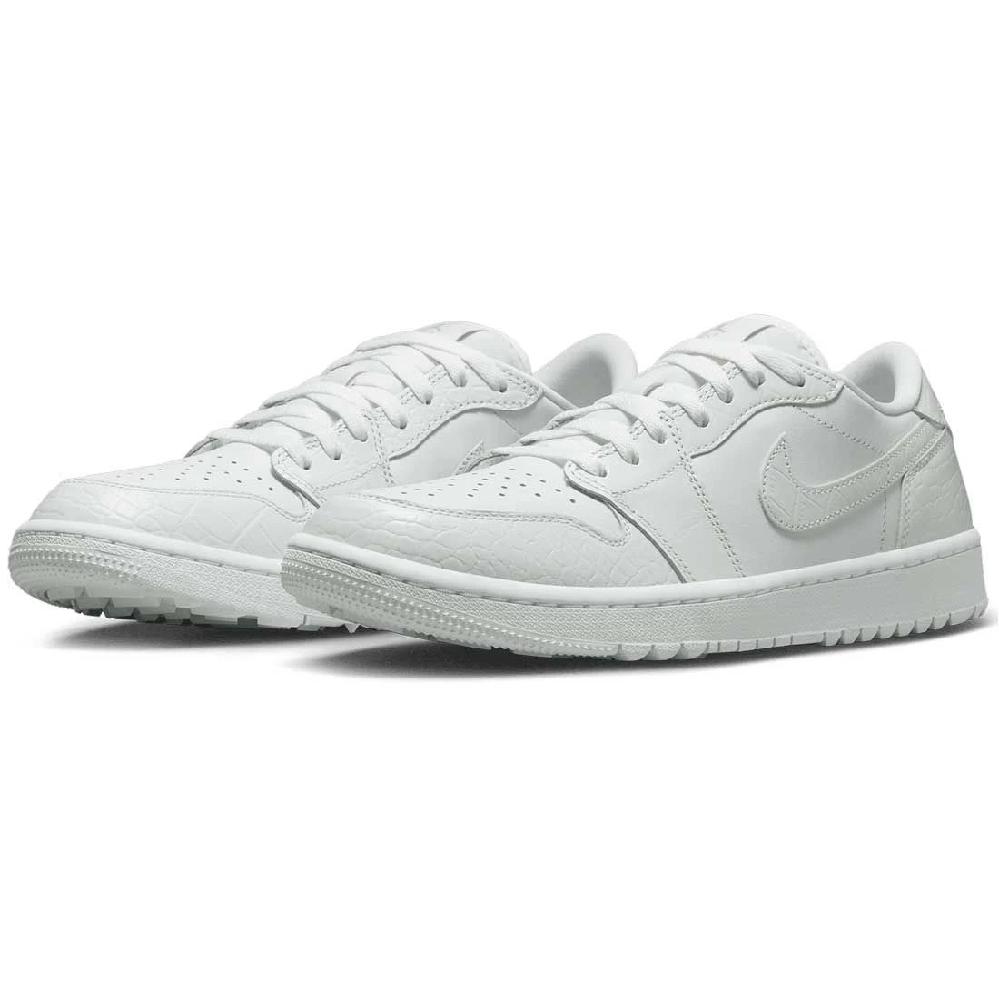 Nike Air Jordan 1 Low G Golf Shoes White/White/Pure Platinum 3 Nike Air Jordan 1 Low G Golf Shoes White/White/Pure Platinum - Image 3