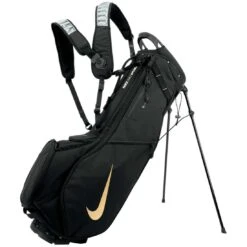 Nike Air Sport 2 Stand Bag -The Golf Shop nike air sport 2 stand bag black black metallic gold itempicture
