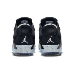Nike Jordan Retro 6 G Golf Shoes Black/Wolf Grey -The Golf Shop nike jordan retro 6 g golf shoes black wolf grey fd0204 001 heel itempicture