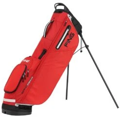Ping Hoofer Craz-E Lite Stand Bag -The Golf Shop ping 2023 hoofer craz e lite stand bag red black white itempicture