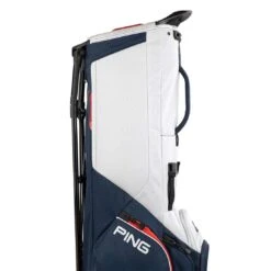 Ping Hoofer Lite Stand Bag -The Golf Shop ping 2023 hoofer lite stand bag navy platinum red detail6 itempicture