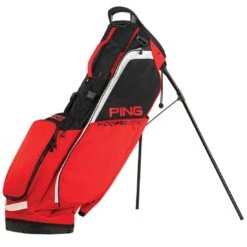 Ping Hoofer Lite Stand Bag -The Golf Shop ping 2023 hoofer lite stand bag red black white itempicture