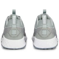 Puma Fusion Pro Golf Shoes Quarry/Silver -The Golf Shop puma fusion pro golf shoes quarry silver 377041 04 heel itempicture