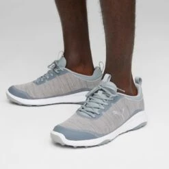 Puma Fusion Pro Golf Shoes Quarry/Silver -The Golf Shop puma fusion pro golf shoes quarry silver 377041 04 mod1 itempicture