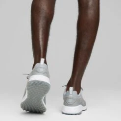 Puma Fusion Pro Golf Shoes Quarry/Silver -The Golf Shop puma fusion pro golf shoes quarry silver 377041 04 mod2 itempicture