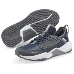 Puma GS.One Golf Shoes Navy Blazer/Quiet Shade -The Golf Shop puma gs one golf shoes navy blazer quiet shade pair itempicture