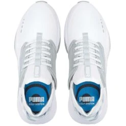 Puma GS.One Golf Shoes White/High Rise -The Golf Shop puma gs one golf shoes white high rise top itempicture