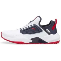 Puma GS.One Golf Shoes White/Navy Blazer/Ski Patrol