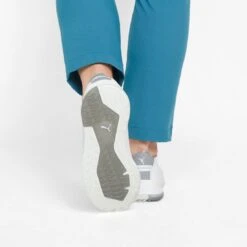 Puma Proadapt Alphacat Leather Golf Shoes White/Silver -The Golf Shop puma proadapt alphacat leather golf shoes white silver 376044 01 mod2 itempicture