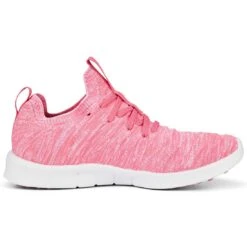 Puma Women's Laguna Fusion Knit Golf Shoes Sunset Pink/White -The Golf Shop puma womens laguna fusion knit golf sunset pink white 376082 04 profile2 itempicture