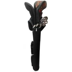 Caddy Daddy Golf Ranger Sunday Bag -The Golf Shop ranger sunday black grey back