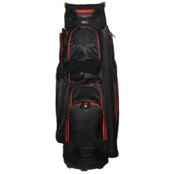 RJ Sports Mission Cart Bag -The Golf Shop rj sports mission cart bag black red front itempicture