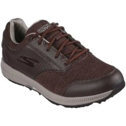 Skechers Arch Fit GO GOLF Elite 5 Range Golf Shoes Brown -The Golf Shop sheckers arch fit go golf elite 5 range golf shoes brown front itempicture